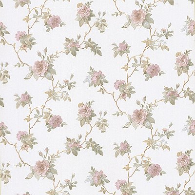 Agatha Pink Floral Wallpaper