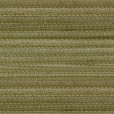 Gisei Green Grasscloth Wallpaper