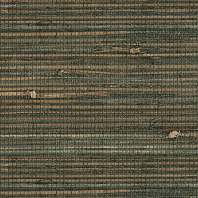 Reju Charcoal Grasscloth Wallpaper