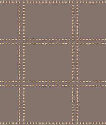 Gridlock Brown Geometric Wallpaper
