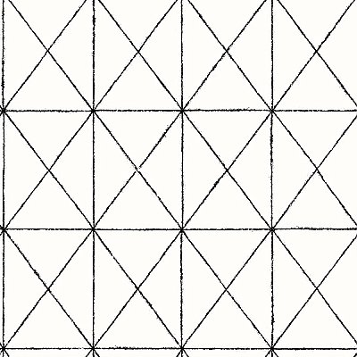 Intersection Black Geometric Wallpaper