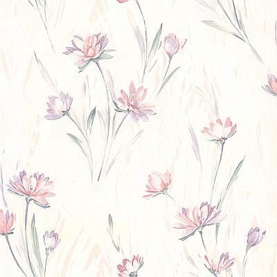 Gloria Peach Floral Wallpaper