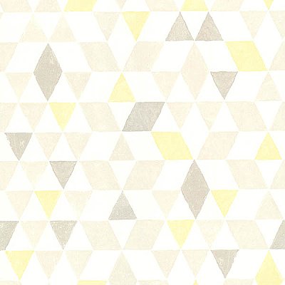 Scandi Yellow Triangles Wallpaper