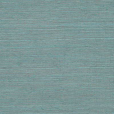 Haiphong Turquoise Grasscloth Wallpaper