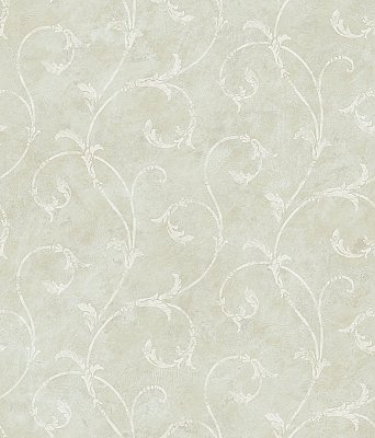 Carigan Grey Scroll Wallpaper