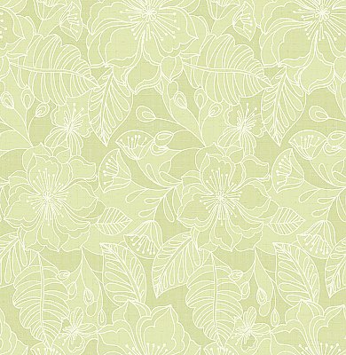 Toulouse Lime Floral Wallpaper