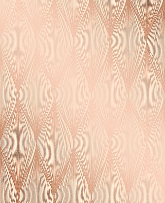 Gleam Bronze Linear Ogee Wallpaper