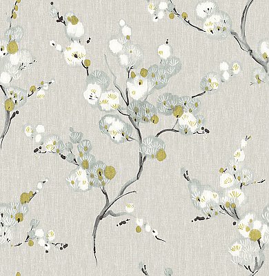 Bliss Blue Blossom Wallpaper