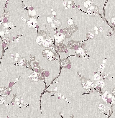 Bliss Purple Blossom Wallpaper