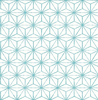 Orion Turquoise Geometric Wallpaper