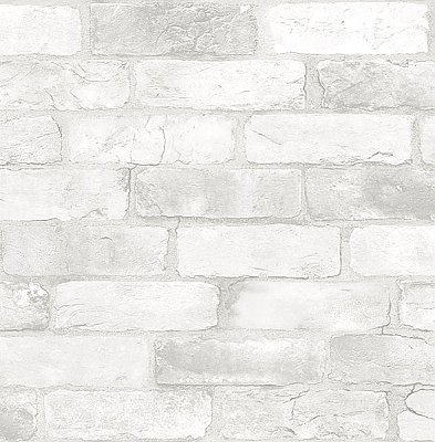 Bushwick Off-White Reclaimed Bricks Wallpaper