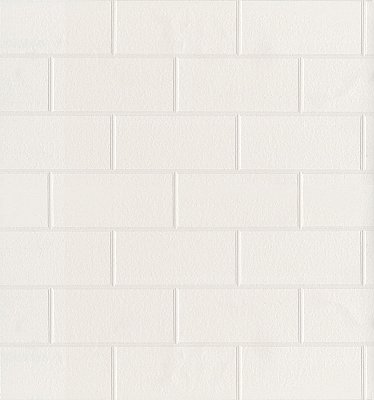 Galley White Subway Tile Wallpaper