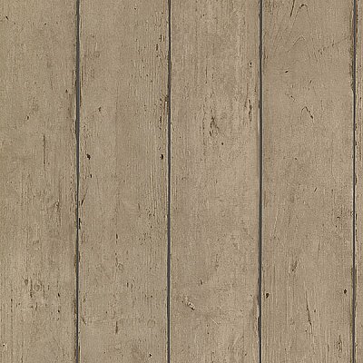 Teton Light Brown Wood Plank Wallpaper