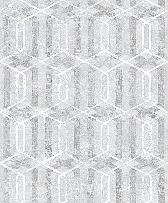 Stormi Grey Geometric Wallpaper