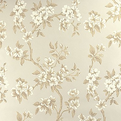 Ellen Beige Floral Wallpaper