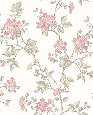 Parry Pink Floral Wallpaper