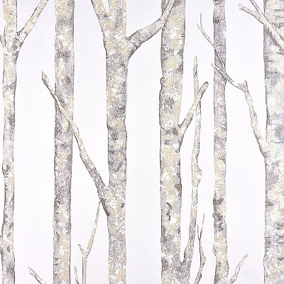 Cameron Off-White Trees Wallpaper