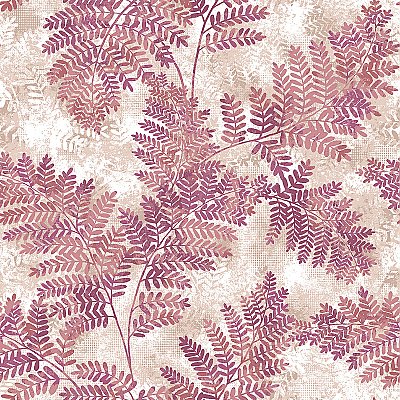 Cyathea Pink Fern Wallpaper