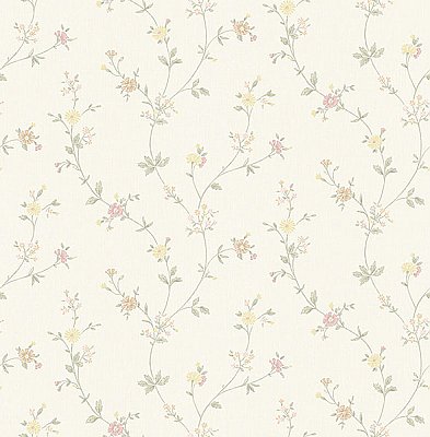Sameulsson Eggshell Small Floral Trail Wallpaper