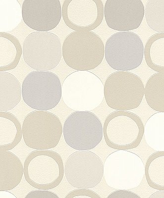 Beard Light Grey Geometric Wallpaper
