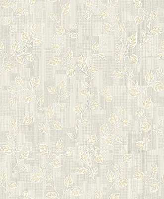 Child Grey Leaf Patchwork Wallpaper