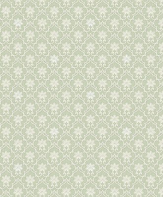 Heston Light Green Trellis Wallpaper