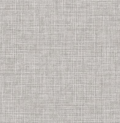 Mendocino Grey Linen Wallpaper