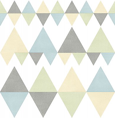 Trilogy Multicolor Geometric Wallpaper