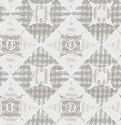 Ellis Light Brown Geometric Wallpaper
