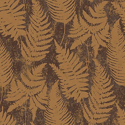 Whistler Brown Leaf Wallpaper