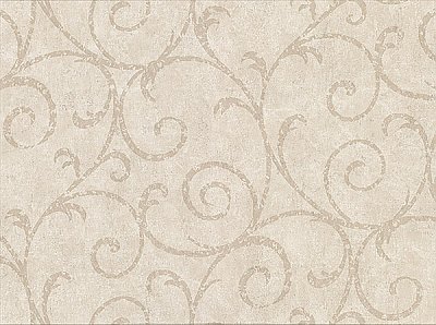 Sansa Beige Plaster Scroll Wallpaper