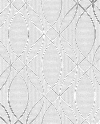 Lisandro Light Grey Geometric Lattice Wallpaper
