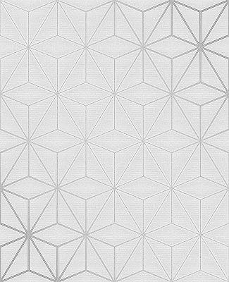 Augustin Light Grey Geometric Wallpaper