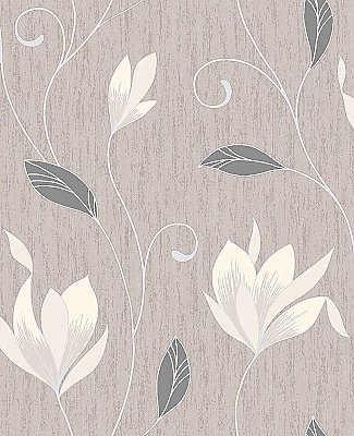 Anais Neutral Floral Trails Wallpaper