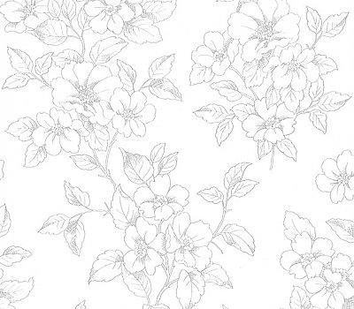 Romeo Off-White Floral Trail Wallpaper