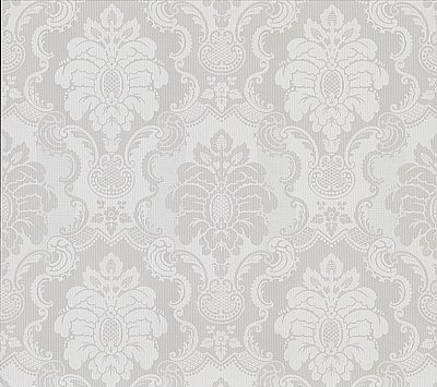 Juliet Light Grey Damask Wallpaper