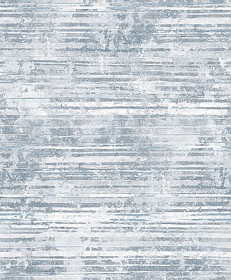 Makayla Blue Distressed Stripe Wallpaper