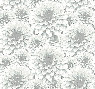 Umbra Light Grey Floral Wallpaper