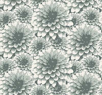 Umbra Teal Floral Wallpaper