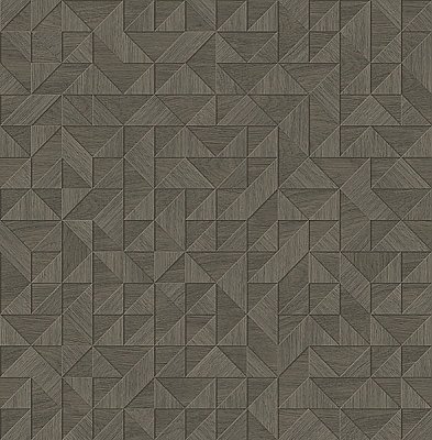 Gallerie Dark Grey Triangle Geometric Wallpaper