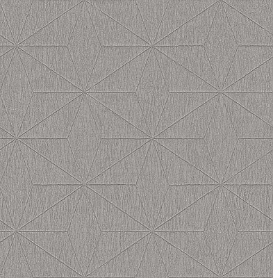 Bernice Taupe Geometric Wallpaper