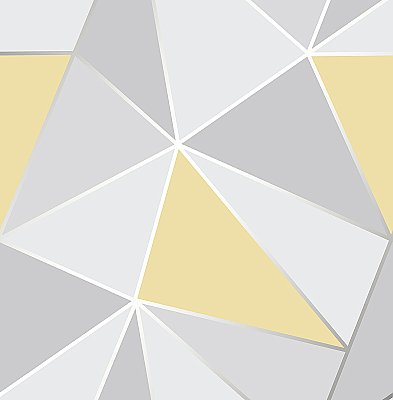 Arken Yellow Geometric Wallpaper