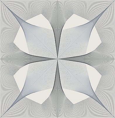 Radius Black Geometric Wallpaper