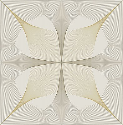 Radius Off-White Geometric Wallpaper
