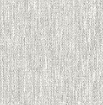 Chenille Light Grey Faux Linen Wallpaper