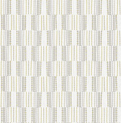 Burgen Grey Geometric Linen Wallpaper