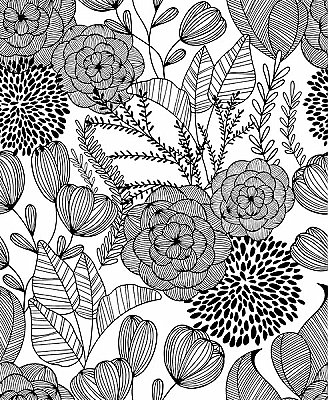 Alannah Black Botanical Wallpaper