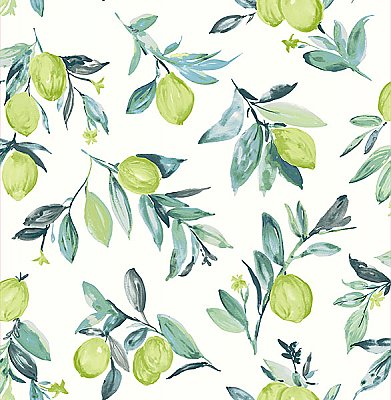 Limon Green Fruit Wallpaper