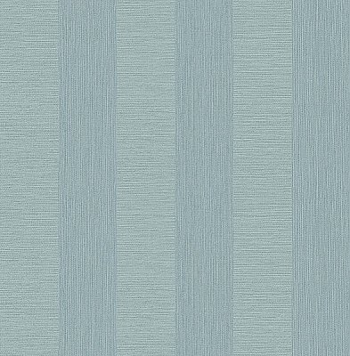 Intrepid Aqua Faux Grasscloth Stripe Wallpaper