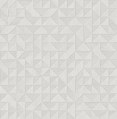 Gallerie Light Grey Geometric Wood Wallpaper